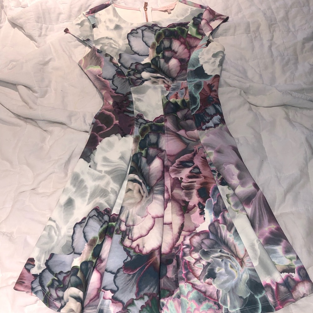 ✨WORN ONCE✨ TED BAKER floral skater dress